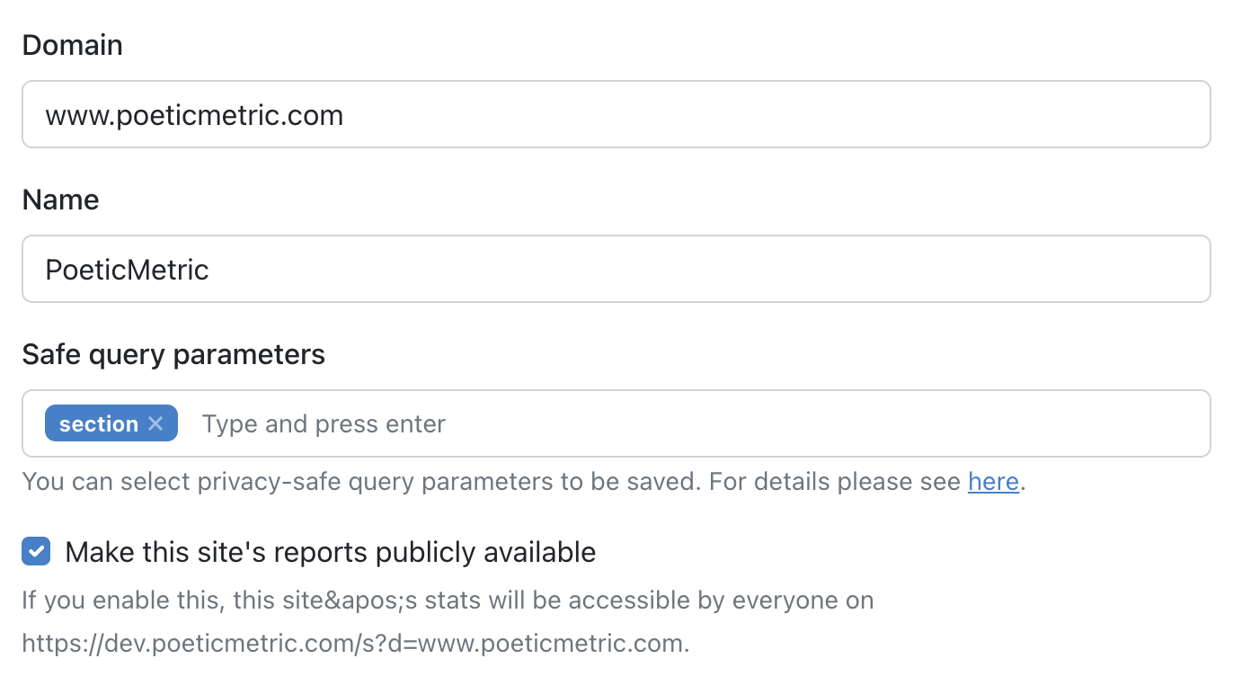 Site settings site settings